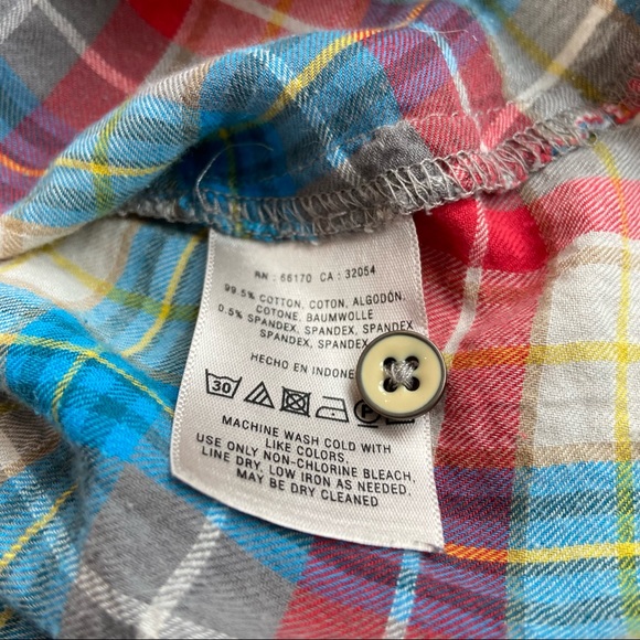 Postmark for Anthropologie Fairweather Plaid Button Down Top - Picture 8 of 8